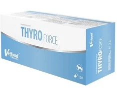 Gyvūnų papildas - Vetfood Thyro Force (120vnt, šunims su skydliaukės problemomis)