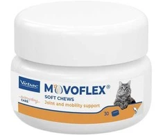 Vibrac Virbac MOVOFLEX Joint Supplement for Cats Supports Joints & Mobility Fast-Acting Tasty Chews 30 Chews