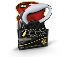 HILTON Smart dog XL (40kg) - retractable pavadėlis - juodas-pilkas - 7 m