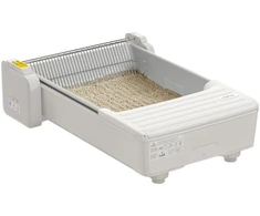Gyvūnų Prekės - UBPet C31 Išmanusis Automatinis Šiukšlių Dėžė, Dviejų Šukų Sistema, Programėlės Stebėjimas, 1–11 kg, Balta