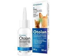 Gyvūnų priežiūra - EUROWET Otolan ausų vaško šalinimo skystis 50 ml