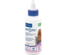 Gyvūnų priežiūra - VIRBAC EpiOtic ausų valiklis (skystas tirpalas šunims ir katėms, 60 ml)