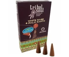 Hari Darshan Atbulinio smilkymo kūginiai smilkalai Baltas Sage Palo Santo, Tribal Soul, 15g