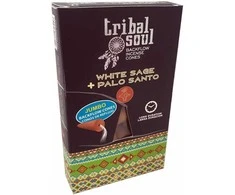 Hari Darshan Atbulinio smilkymo kūginiai smilkalai Baltas Sage Palo Santo, Tribal Soul, 15g