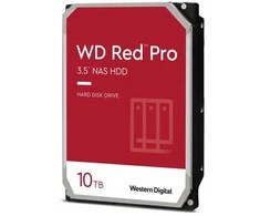 HDD - Western Digital Raudona Pro 10TB 3.5" SATA Kietasis Diskas NAS Sistemoms - Juoda