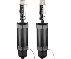 HDMI Laidas - LINDY Šarvuotas Šviesolaidinis Hibridinis HDMI 8K60 Laidas, AOC, 48Gbps, 10 m, Juodas