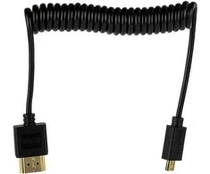 HDMI Laidas - MITOYA HDMI į micro HDMI 2.1 50cm 8K 60Hz Spiral