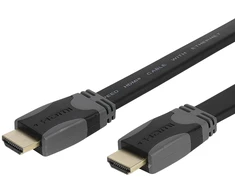 HDMI Laidas - Vivanco HDMI–HDMI Plokščias Laidas 1,5 m 4K ARC