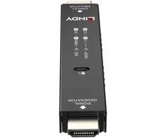 HDMI Signal Generator &amp; Ekranas Emulator - Lindy HDMI 4K60 Signalo Generatorius ir Ekrano Emuliatorius 3840x2160@60Hz Metalinis Korpusas Juodas