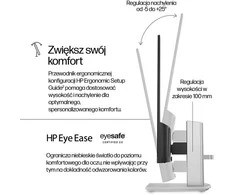 Hewlett Packard (HP) Monitorius - HP 23.8 colių Series 5 FHD 1920x1080 Aukščio Reguliuojamas