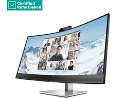 Hewlett Packard (HP) Monitorius - HP E34m G4 34" Lenktas WQHD Konferencijų Monitorius, Atnaujintas, Juoda