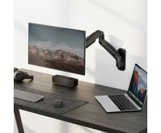 Hismart 17”-32” monitoriaus spyruoklinis sieninis laikiklis, juodas