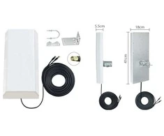 Hismart Antenos - 5G LTE CBRS 2x2 MIMO 1.7-3.8GHz 2x 14dBi su 15m Kabeliais