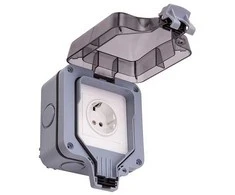 Hismart Laidinis Lizdas - EU 1Ch IP66 250V 16A 0-40°C