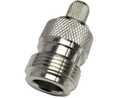 Hismart N-female užspaudžiama jungtis RG6 kabeliui