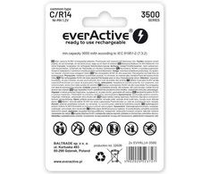Įkraunamos Baterijos - everActive R14/C Ni-MH 3500 mAh 2 vnt.