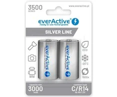 Įkraunamos Baterijos - everActive R14/C Ni-MH 3500 mAh 2 vnt.