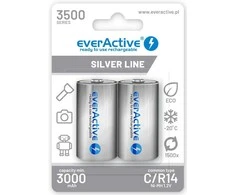 Įkraunamos Baterijos - everActive R14/C Ni-MH 3500 mAh 2 vnt.