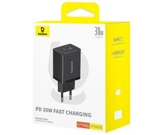 Baseus Cube Pro 30W USB-C USB-A - juoda