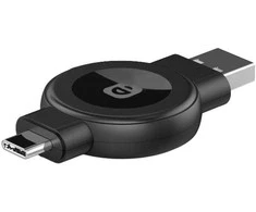In-line Choetech T606-F belaidis įkroviklis išmaniajam laikrodžiui (juodas)