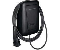 EVCS Hager witty one 11kW 3f RFID Bluetooth charging station with 6.5m T2 cable