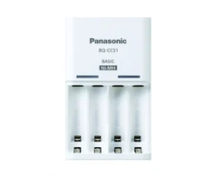 Įkroviklis - Panasonic ENELOOP K-KJ51MCD04E, Įkrauna 4xAAA Baterijas, 10 Valandų, Juoda