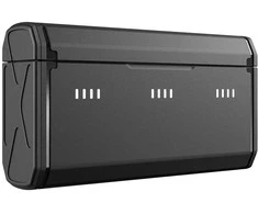 Įkroviklis - Telesin S0-ECB-12-TGP 3-kanalinis USB įkroviklis, 2x 1950mAh akumuliatoriai