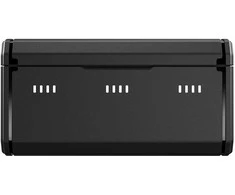 Įkroviklis - Telesin S0-ECB-12-TGP 3-kanalinis USB įkroviklis, 2x 1950mAh akumuliatoriai