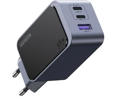 Įkroviklis - UGREEN 65W USB-C Dviejų Prievadų Greito Įkrovimo Adapteris