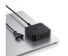 Įkrovimo Stotelė - Baseus EnerFill FH21 120 W GaN 4xUSB-C 2xUSB-A