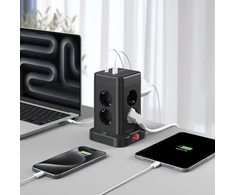 Ilgintuvas - Morre M413, 8 Kintamosios Srovės Lizdai, 2 USB-C, 2 USB-A, 2 m