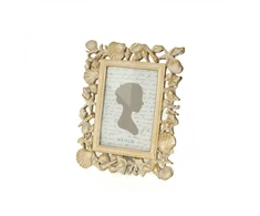 Nuotraukų rėmelis Imagėe Bikuva.lt Rėmelis polirezininis auksinės spalvos Kriauklės 10x15 cm ANTIQUE