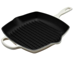 Indukcinė keptuvė - Le Creuset Signature Square Grilis Pan 26cm Non-Stick Smėlio