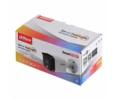 IP Saugumo Kamera - Dahua IPC-HFW1839TC-A-IL 8 MP, Naktinis Matymas 30m, PoE Metalinė Korpusas, IP67 Juoda