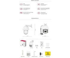 Foscam SD8EP 8MP Baltas Camera