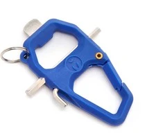 Įrankis - 3 Legged Thing Toolz Multi Function Carabiner 20vnt Mėlyna