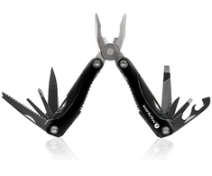 Įrankis - EverActive Multitool 9 Funkcijos, Nerūdijantis Plienas, 10.5 x 4.5 x 2.3 cm, Juoda