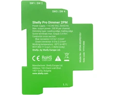 Išmanus apšvietimo valdymas - Shelly Pro Dimmer 2, 2-Kanalo, 200W, Wi-Fi