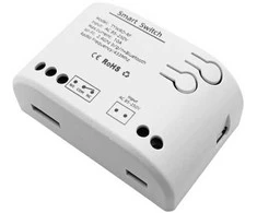 Išmanusis Jungiklis - TUYA 1 Kanalo Wi-Fi RF 10A AC 85-250V