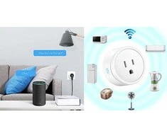 Išmanusis Kištukas - TUYA Wi-Fi Nuotolinis Valdymas, Energijos Stebėjimas, RGB LED