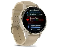 Išmanusis laikrodis - Garmin 010-02785-55 1.2" AMOLED GPS širdies ritmo monitorius auksinis