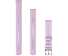 Garmin Lily 2 išmaniojo laikrodžio dirželis, 14 mm, violetinės spalvos silikoninis dirželis su violetinės spalvos detalėmis