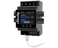 Išmanusis namų prietaisas - Shelly Pro Dual Cover PM DIN Rail Controller 16A Wi‑Fi