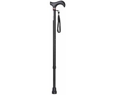 Adjustable walking stick ACTIONMED juodas