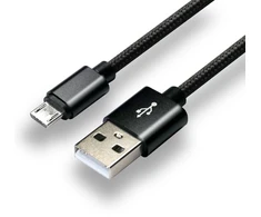 Kabelis - everActive USB Į Micro USB CBB-1.2MB 2.4A 480 Mbps 1.2m Juodas