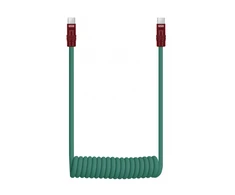 Kabelis - Newell USB-C į USB-C 100W 1.5m Silikoninė Žalia-Bordo