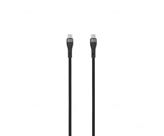 SEEK TOTI Type-C to Type-C, 2m Braided Cable 3A,Juodas