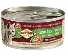 Carni Love Cat konservai katėms vištiena, su antiena ir fazaniena 100g