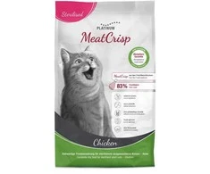 Kačių Maistas - PLATINUM MeatCrisp Sterilised vištiena 36% Protein 3kg