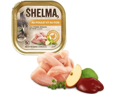 SHELMA vištiena and liver pate – šlapias kačių maistas – 100g